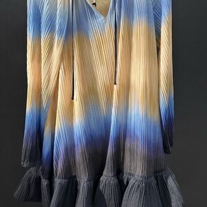 NWT Simkhai Adasia long sleeve mini dress in Sky Ombre